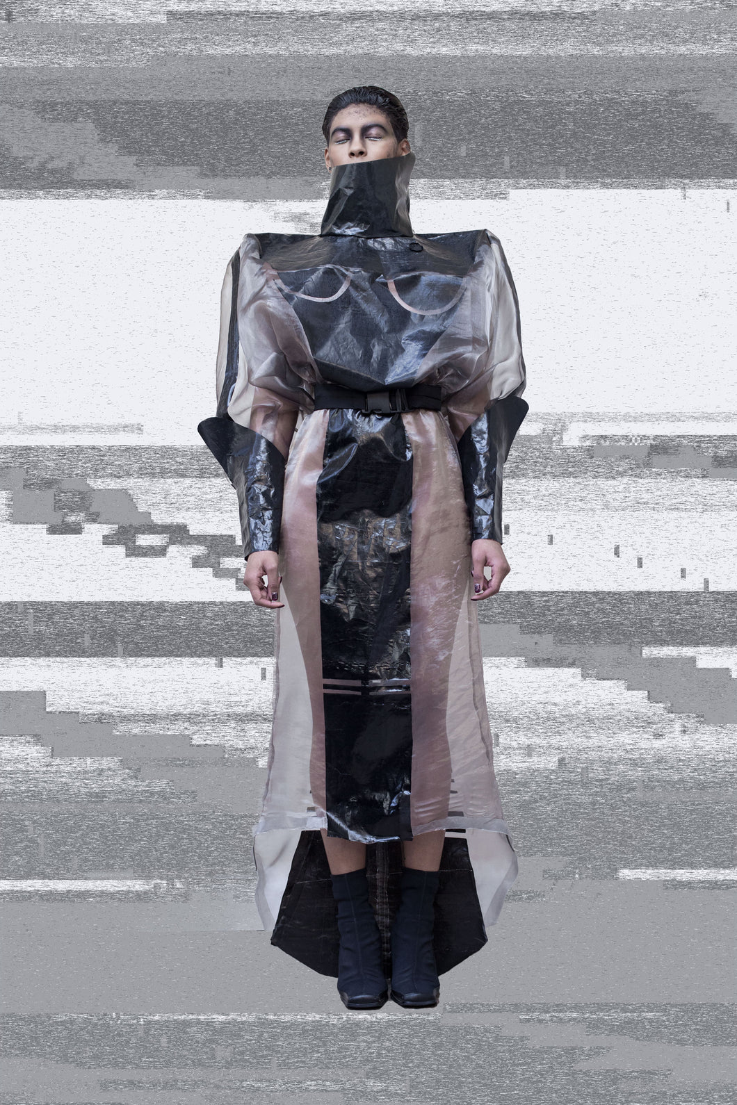 Glitch dress RAKSHAMASHA by Marria Roslova Glitch dress RAKSHAMASHA by Marria Roslova